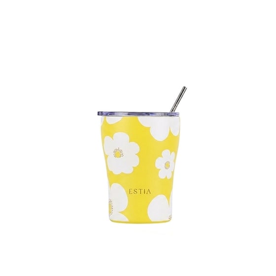 Ποτήρι Θερμός Estia Save The Aegean Yellow Daisy με Καλαμάκι 350 ml image 0