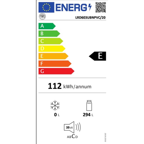 BERTAZZONI LRD603UBNPVC/20 294 Lt Πλήρως Εντοιχιζόμενο Μονόπορτο Ψυγείο image 5