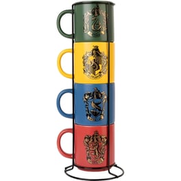 Κούπες Erik Harry Potter Οίκοι Hogwarts Πορσελάνη 300 ml 4Τμχ - Πολύχρωμο