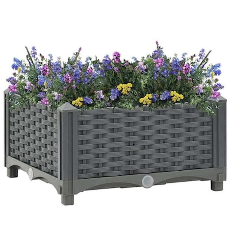 VIDAXL Vidaxl Ζαρντινιέρα 40 X 40 X 23 Εκ. Από Πολυπροπυλένιο