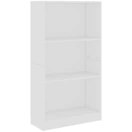 Βιβλιοθήκη VidaXL από Μοριοσανίδα 60x24x109 cm - Λευκό