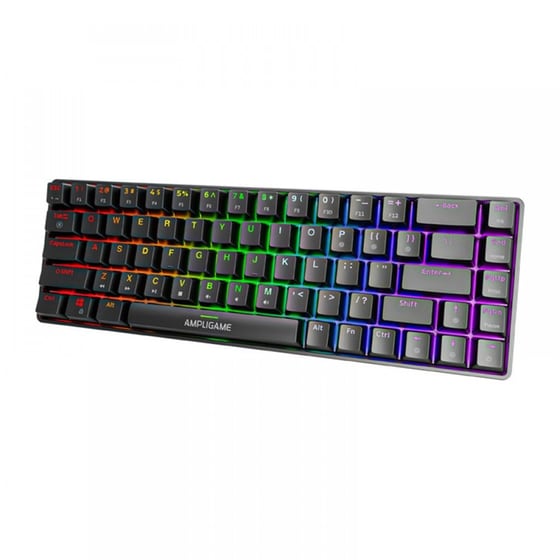 Fifine GK1 Gaming Μηχανικό Ενσύρματο Πληκτρολόγιο RGB Μαύρο (US) image 1