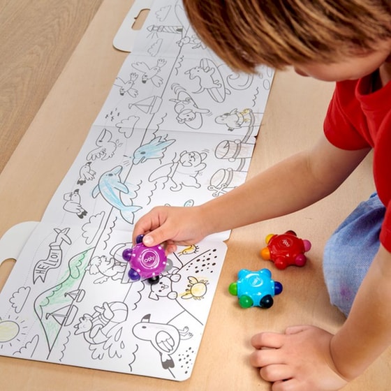 Κηρομπογιές Ooly Grip 18 Χρώματα (3 Τεμάχια) image 5