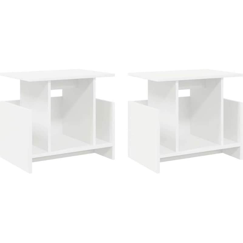 Έπιπλο Τηλεόρασης VidaXL 2 τμχ 50 x 35 x 45 cm - Λευκό