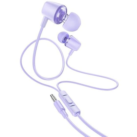 Ακουστικά Handsfree Hoco M107 Discoverer Universal 3.5 mm - Μωβ image 0