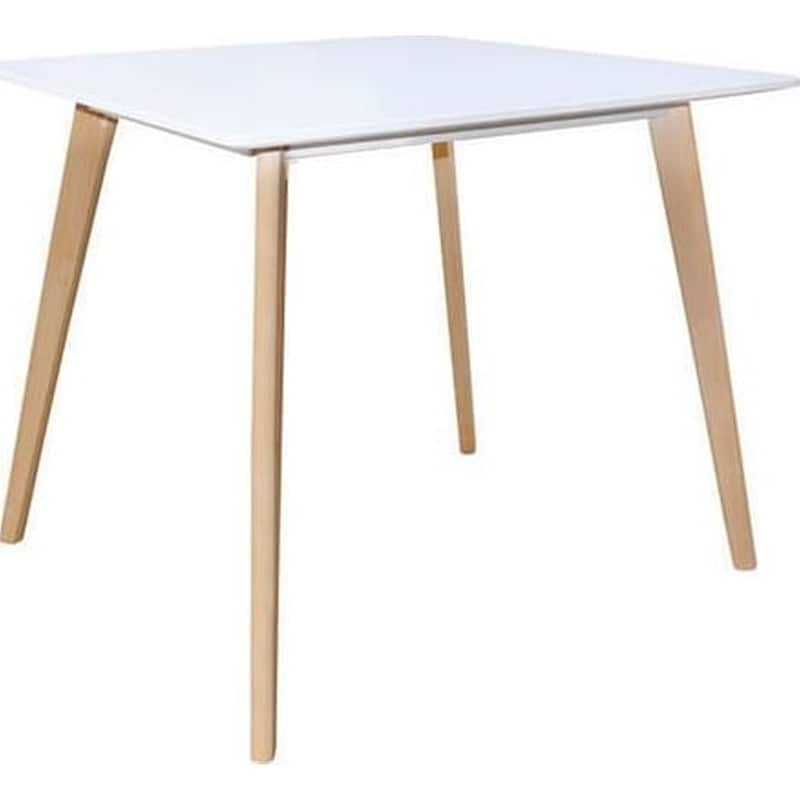 WOODWELL Τραπεζι Woodwell από Mdf 80x80x75cm - Λευκό