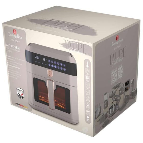 BERLINGER HAUS BH-9547 με Αποσπώμενο Κάδο 1300 W 6.3 L Taupe Φριτέζα Αέρος image 3