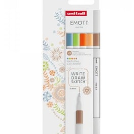 Μαρκαδόρος Σχεδίου Uni Natural Emott 0.4mm (5 Τεμάχια)