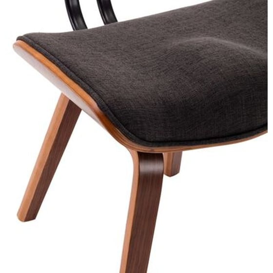 Καρέκλες Τραπεζαρίας Vidaxl από Λυγισμένο Ξύλο και Ύφασμα 6 Τμχ - Γκρι image 5