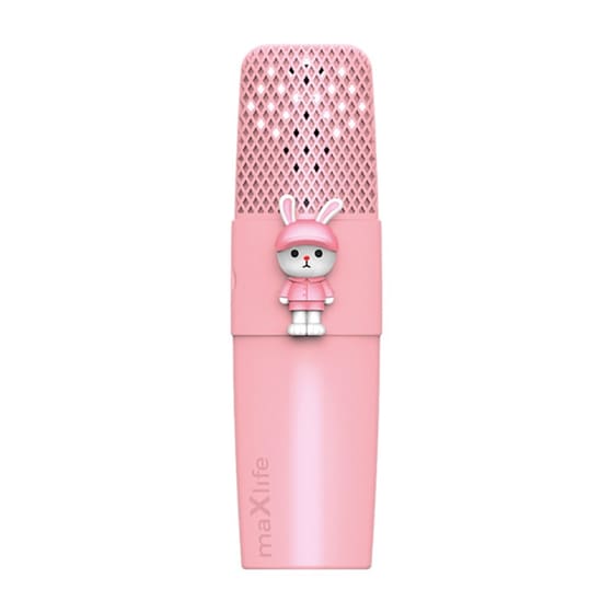 Μικρόφωνο Karaoke Maxlife Mxbm-500 Bluetooth με Ηχείο - Ροζ image 0