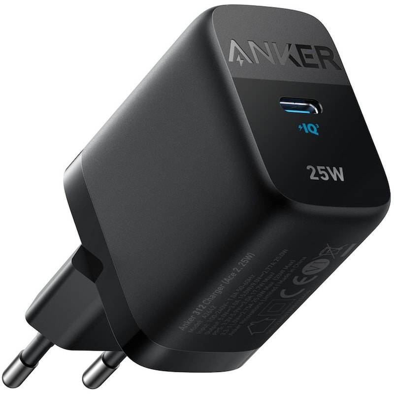 ANKER Φορτιστής Πρίζας Anker Wall Charger 312 1x USB-C 25W - Black