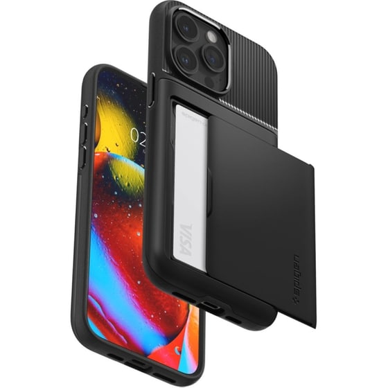Θήκη Apple iPhone 15 Pro - Spigen Slim Armor Cs - Black image 5