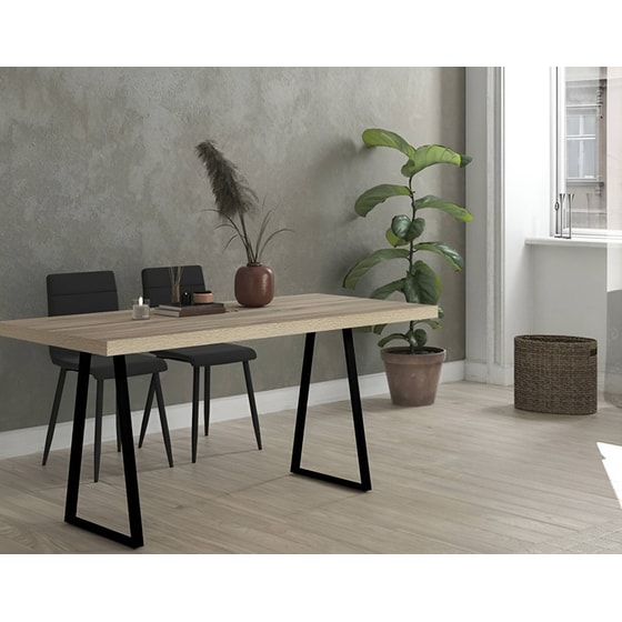 Γραφείο Μελέτης Liberta Ale από Μοριοσανίδα 120x60cm - Sonoma/Μαύρο image 2