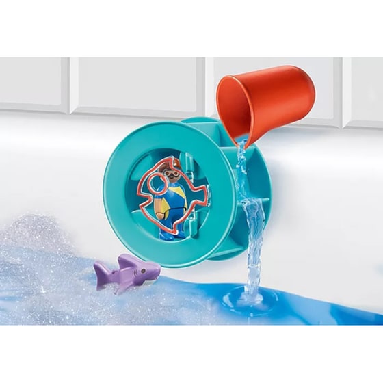 PLAYMOBIL® 1·2·3 Aqua Νερόμυλος με Καρχαριάκι (70636) image 2