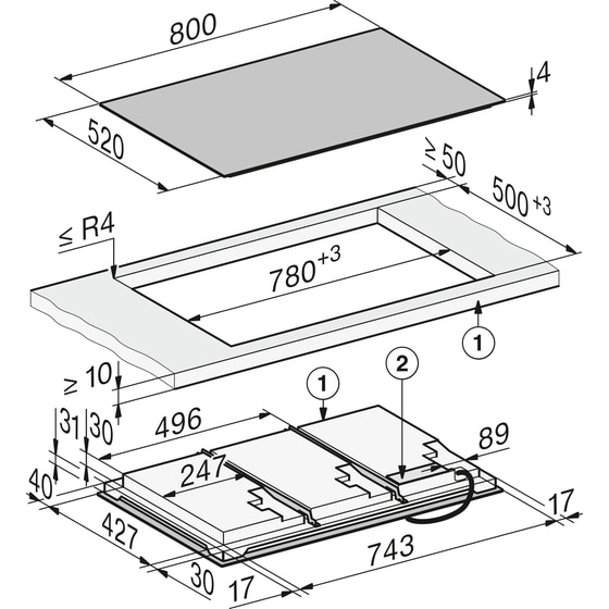 MIELE KM8885 FL 80 cm Μαύρο Εστία Επαγωγική Αυτόνομη image 5