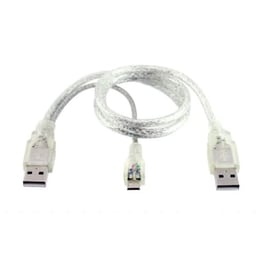 Ανταλλακτικό Καλώδιο Usb Για Εξωτερικο Δίσκο - Usb Micro, Usb, 30сm, Διάφανο - 18111