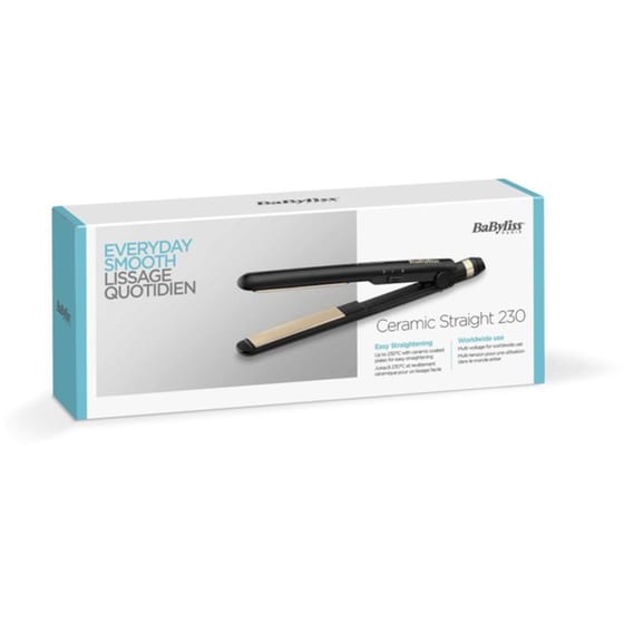 Ισιωτικό Μαλλιών Babyliss 214576 ST089E CERAMIC STRAIGHT Μαύρο image 1