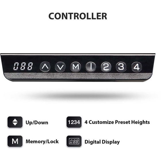 Γραφείο Gaming Eureka Ergonomic ERK-ES71-B BLK από Μοριοσανίδα 182x76 cm - Μαύρο image 6