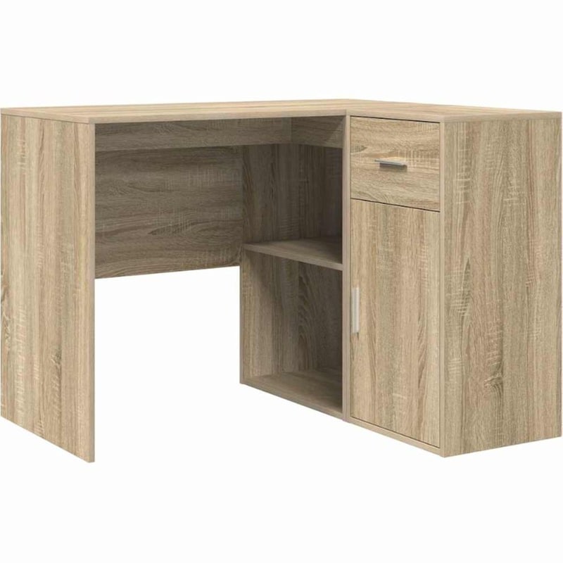 Γωνιακό Γραφείο VidaXL με Συρτάρι και Ράφι 102x88x75 cm - Sonoma Δρυς