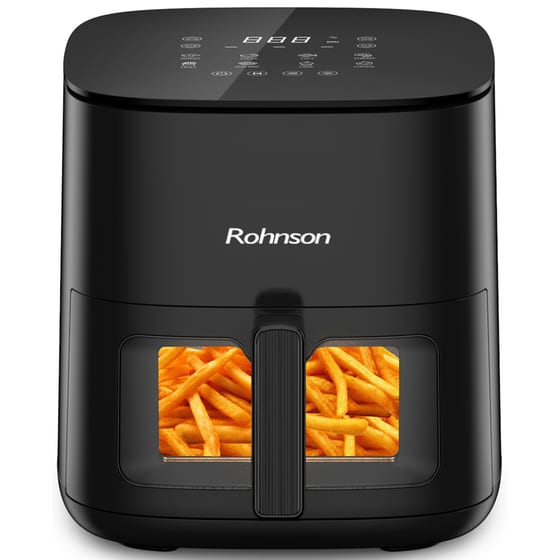 ROHNSON R-2856 με Αποσπώμενο Κάδο 1800 W 7 L Μαύρο Φριτέζα Αέρος image 2
