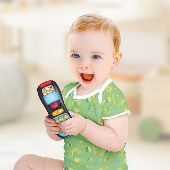 Baby Clementoni Βρεφικό Εκπαιδευτικό Παιχνίδι Τηλεκοντρόλ - Μιλάει Ελληνικά (106-037) image 3