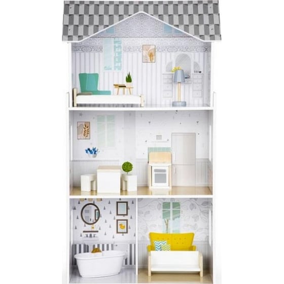 Ecotoys Ξύλινο Παιδικό Κουκλόσπιτο Grace image 1