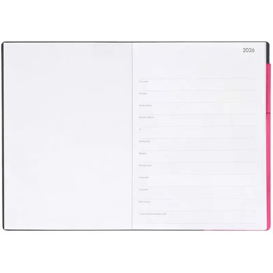 Ημερολόγιο Weekly & Daily Legami 2026 12Μ Large Raspberry image 1