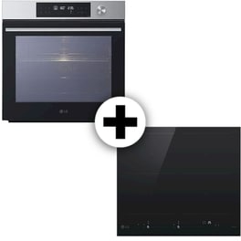 LG WSED7612S & CBIZ2437B InstaView™ 76 Lt Inox Eντοιχιζόμενο Σετ Φούρνος και Εστία