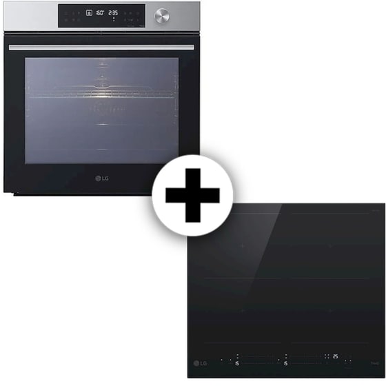 LG WSED7612S & CBIZ2437B InstaView™ 76 Lt Inox Eντοιχιζόμενο Σετ Φούρνος και Εστία image 0
