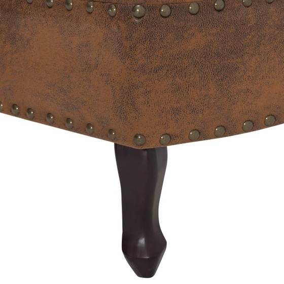 Ανάκλιντρο VidaXL από Συνθετικό Καστόρι 162x56x77 cm - Καφέ image 6