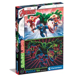 Παιδικό Παζλ Clementoni Glowing Lights Avengers (104 Κομμάτια)