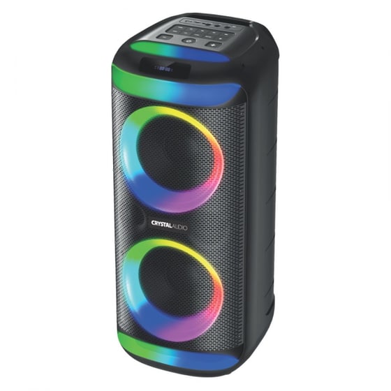 Party Speaker CRYSTAL AUDIO PRT20 με Ασύρματο Μικρόφωνο - Μαύρο image 1