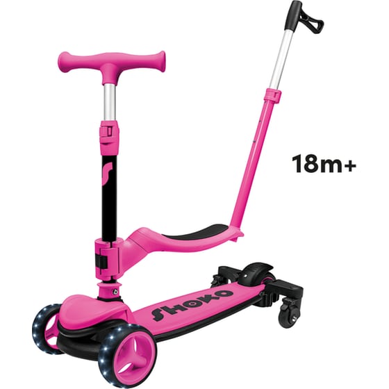 Παιδικό Πατίνι Shoko Prime 4 In 1 Plus για 12+ Μηνών - Ροζ image 4