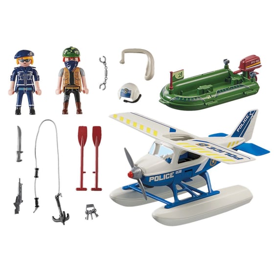 PLAYMOBIL® City Action Καταδίωξη Λαθρέμπορου από Αστυνομικό Υδροπλάνο (70779) image 1