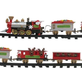 Xριστουγεννιάτικο Διακοσμητικό Ηλεκτρικό Τρένο από ABS Ø89x16cm