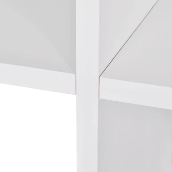 Βιβλιοθήκη VidaXL από Μοριοσανίδα 138x29x142 cm - Λευκό image 4