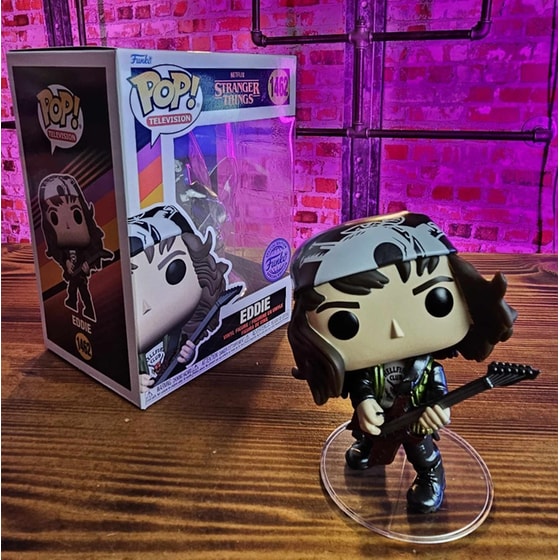 Funko Pop! Television - Stranger Things - Hunter Eddie (with Guitar) Metallic #1462 image 0