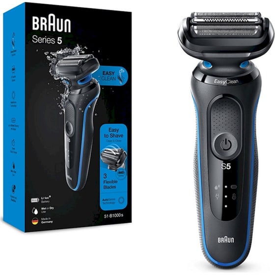 Ξυριστική Μηχανή Braun Series 5 51-B1000s Μαύρο/Μπλε image 7