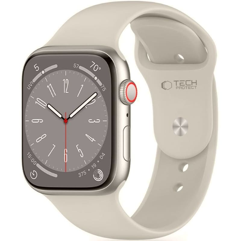 TECH-PROTECT Λουράκι Apple Watch Se/10/9/8/7/6/5/4 (42/41/40mm) - Tech-protect Silicone Σιλικόνης - Stone (5906302310173)