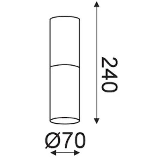 Σποτ Μονόφωτο Aca Placebo V372581ccw Κεραμικό - Λευκό/Γκρι image 2
