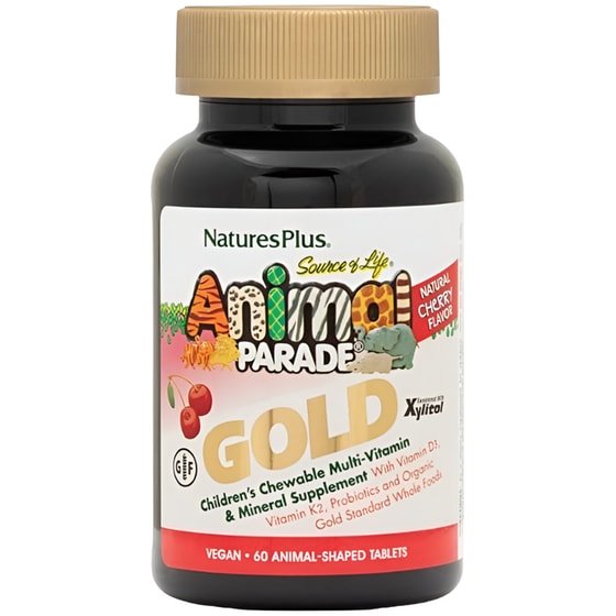 Nature's Plus Multivitamin Source of Life Animal Parade Gold Cherry - 60 ταμπλέτες image 0