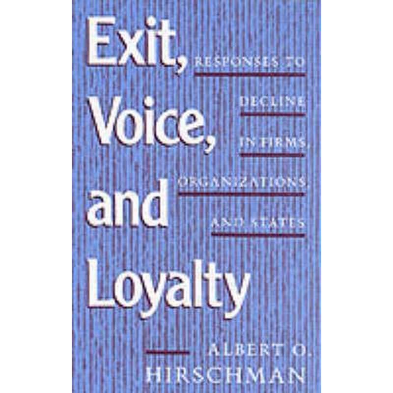 Exit, Voice, and Loyalty