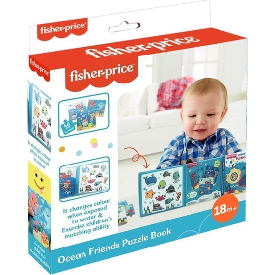 Fisher-Price Βιβλιαράκι-Παζλ Φιλαράκια της Θάλασσας image 0
