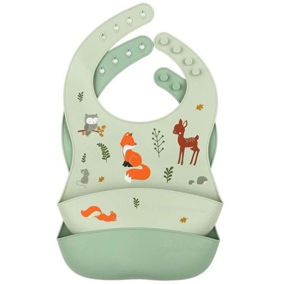 Σαλιάρες Σιλικόνης Α Little Lovely Company Forest Friends (2 Τεμάχια) image 1