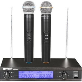 Μικρόφωνα Karaoke Wvngr Wg-2009 Με Συσκευή Studio Quality - Μαύρο