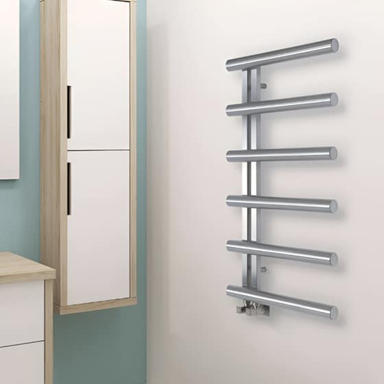 THERMO ACCENT ACC10050-111 Πετσετοκρεμάστρα Μπάνιου Ασημί image 2