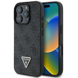 Θήκη Apple iPhone 16 Pro - Guess 4G Triangle MagSafe- Black