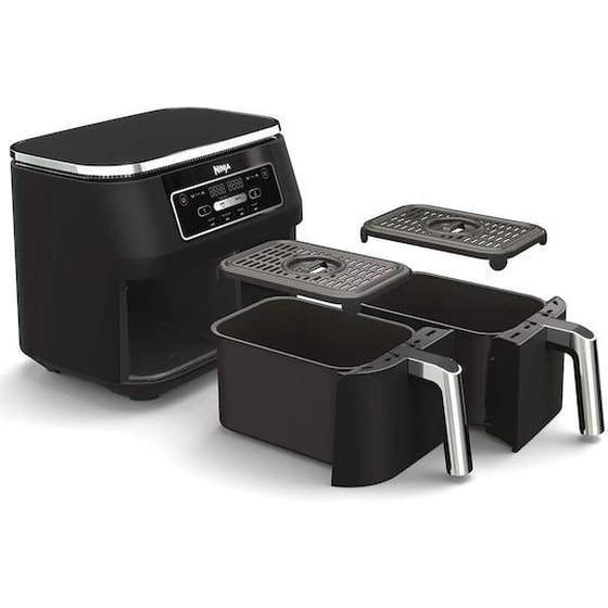 NINJA AF200EU με Διπλό Αποσπώμενο Κάδο 2400 W 7.6 L Μαύρο Φριτέζα Αέρος image 2