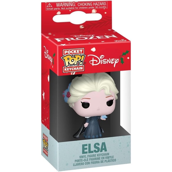Funko Pocket Pop! Keychain  - Disney Princess Holiday  - Elsa image 1