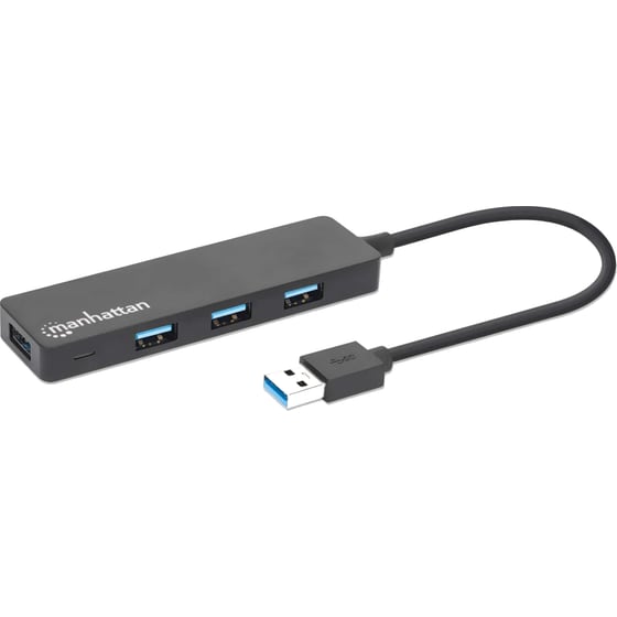 Manhattan 164900 USB Hub 4-Port USB 3.0 συμβατό με USB-A image 0